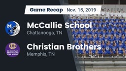Recap: McCallie School vs. Christian Brothers  2019