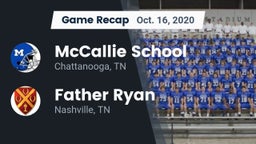 Recap: McCallie School vs. Father Ryan  2020