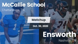 Matchup: The McCallie School vs. Ensworth  2020