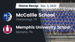 Recap: McCallie School vs. Memphis University School 2020