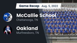Recap: McCallie School vs. Oakland  2022