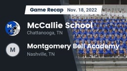 Recap: McCallie School vs. Montgomery Bell Academy 2022