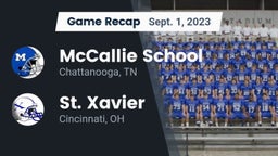 Recap: McCallie School vs. St. Xavier  2023
