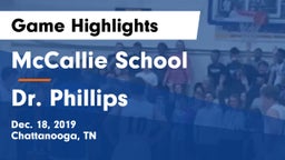 McCallie School vs Dr. Phillips  Game Highlights - Dec. 18, 2019