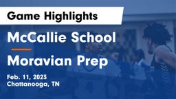 McCallie School vs Moravian Prep Game Highlights - Feb. 11, 2023