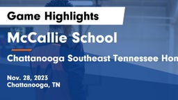 McCallie School vs Chattanooga Southeast Tennessee Home Education Association Game Highlights - Nov. 28, 2023