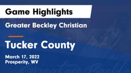 Greater Beckley Christian  vs Tucker County Game Highlights - March 17, 2022