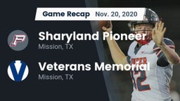 Recap: Sharyland Pioneer  vs. Veterans Memorial  2020
