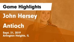 John Hersey  vs Antioch  Game Highlights - Sept. 21, 2019