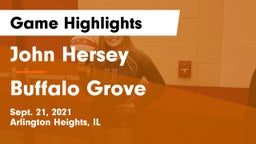 John Hersey  vs Buffalo Grove  Game Highlights - Sept. 21, 2021