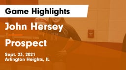 John Hersey  vs Prospect  Game Highlights - Sept. 23, 2021