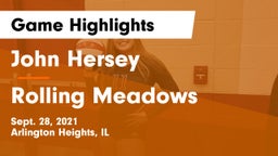 John Hersey  vs Rolling Meadows  Game Highlights - Sept. 28, 2021