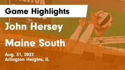 John Hersey  vs Maine South  Game Highlights - Aug. 31, 2022