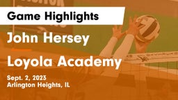 John Hersey  vs Loyola Academy  Game Highlights - Sept. 2, 2023