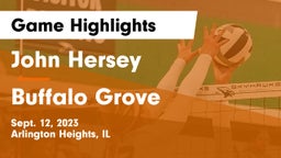 John Hersey  vs Buffalo Grove  Game Highlights - Sept. 12, 2023