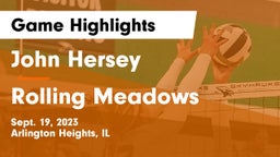John Hersey  vs Rolling Meadows  Game Highlights - Sept. 19, 2023