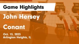 John Hersey  vs Conant  Game Highlights - Oct. 13, 2023