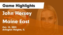 John Hersey  vs Maine East  Game Highlights - Oct. 13, 2023