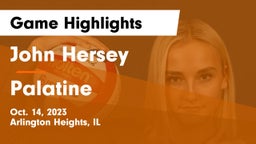 John Hersey  vs Palatine  Game Highlights - Oct. 14, 2023