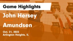 John Hersey  vs Amundsen  Game Highlights - Oct. 21, 2023