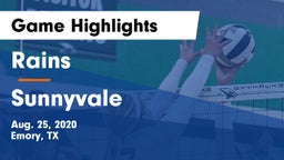 Rains  vs Sunnyvale  Game Highlights - Aug. 25, 2020