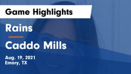 Rains  vs Caddo Mills  Game Highlights - Aug. 19, 2021