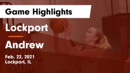 Lockport  vs Andrew  Game Highlights - Feb. 22, 2021