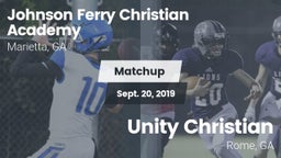 Matchup: Johnson Ferry vs. Unity Christian  2019