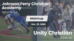 Matchup: Johnson Ferry vs. Unity Christian  2020