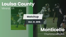 Matchup: Louisa County High vs. Monticello  2016