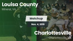 Matchup: Louisa County High vs. Charlottesville  2016