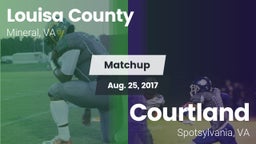 Matchup: Louisa County High vs. Courtland  2017