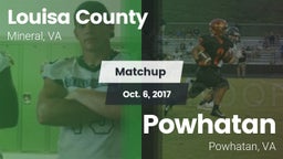Matchup: Louisa County High vs. Powhatan  2017