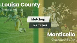 Matchup: Louisa County High vs. Monticello  2017