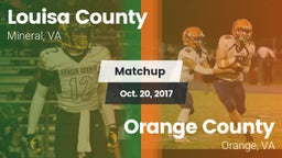 Matchup: Louisa County High vs. Orange County  2017
