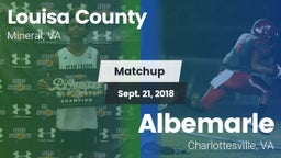 Matchup: Louisa County High vs. Albemarle  2018