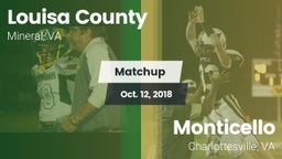 Matchup: Louisa County High vs. Monticello  2018