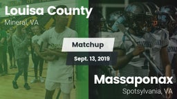 Matchup: Louisa County High vs. Massaponax  2019