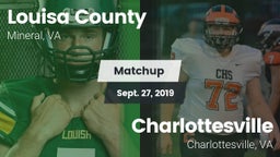 Matchup: Louisa County High vs. Charlottesville  2019