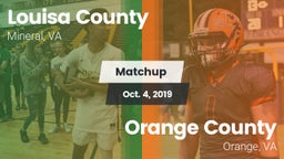 Matchup: Louisa County High vs. Orange County  2019