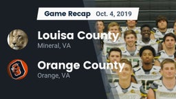 Recap: Louisa County  vs. Orange County  2019