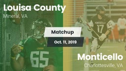 Matchup: Louisa County High vs. Monticello  2019