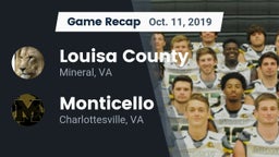 Recap: Louisa County  vs. Monticello  2019