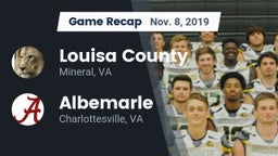 Recap: Louisa County  vs. Albemarle  2019