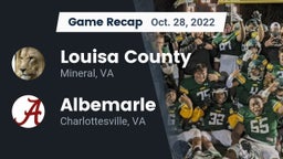 Recap: Louisa County  vs. Albemarle  2022
