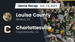 Recap: Louisa County  vs. Charlottesville  2023