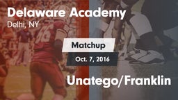 Matchup: Delaware Academy vs. Unatego/Franklin 2016