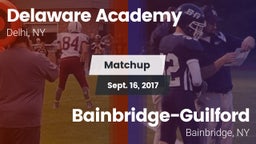 Matchup: Delaware Academy vs. Bainbridge-Guilford  2017