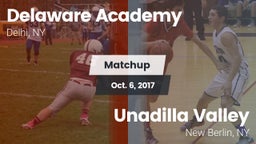 Matchup: Delaware Academy vs. Unadilla Valley  2017