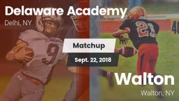 Matchup: Delaware Academy vs. Walton  2018